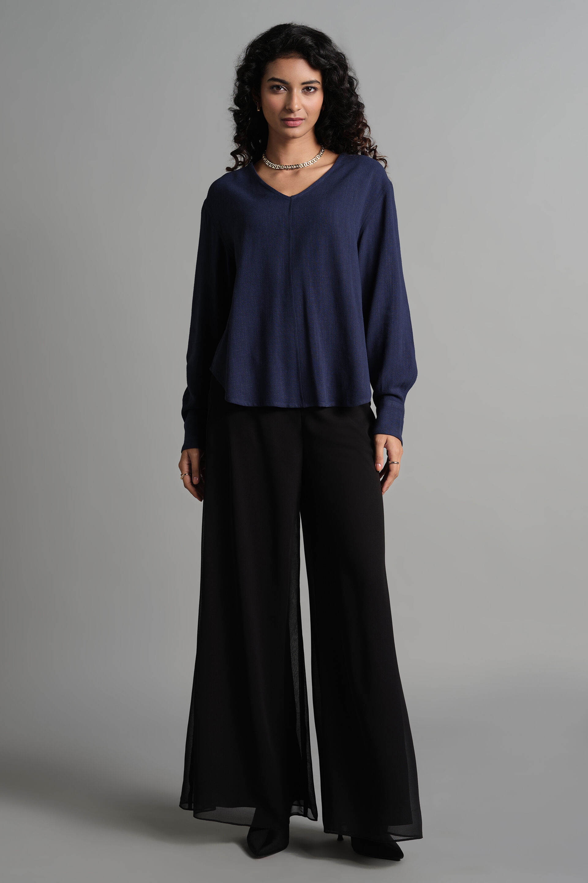 Navy Flow Top, Navy, image 2